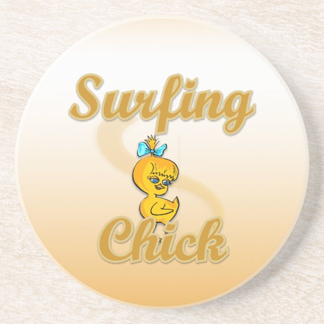Surfande Chick Underlägg (Framsidan)