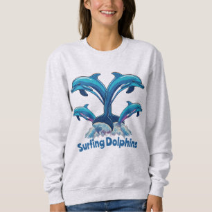 Surfande delfiner t shirt