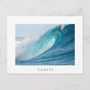 Surfande fat, Tahiti, vitt vykort