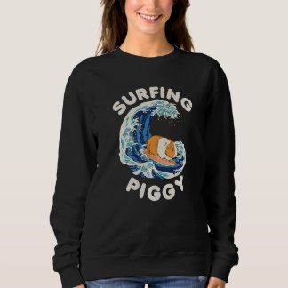 Surfande Grisig Grafisk Marsvin Ägare Husdjur Cavy T Shirt