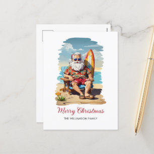 Surfande julklapp - julklapp - Helgdag Helg Vykort
