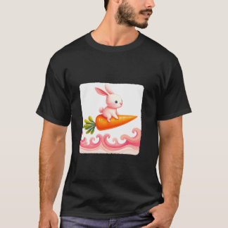Surfande kanin på morot Shaped Surfboard Carrot W T Shirt