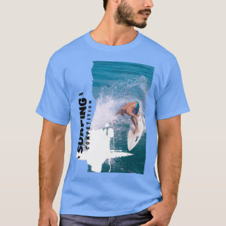 Surfande konkurrens t shirt