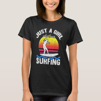 Surfande Kvinnor Surf Ställer In Kvinnor Som Älska T Shirt