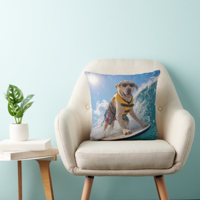 Surfande Labrador Retriever Kudde (Stol)