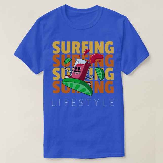 Surfande livsstil t shirt (Design framsida)