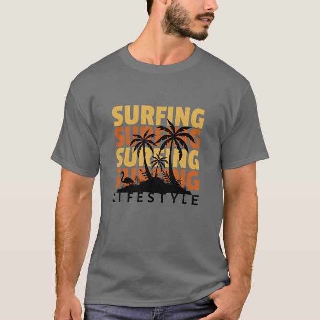 Surfande livsstil T-Shirt (Framsida)