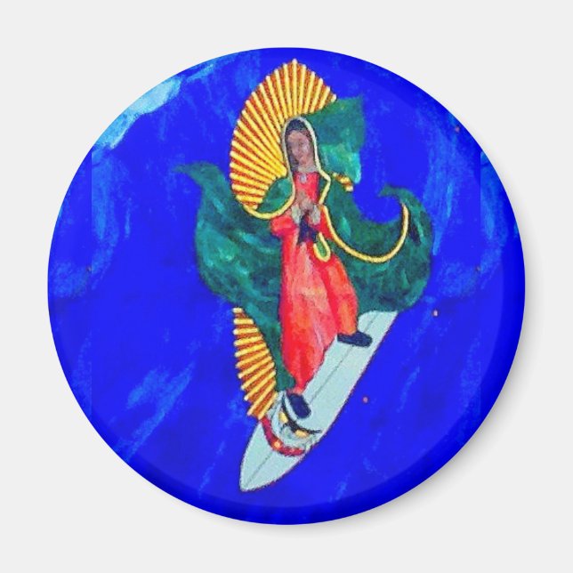 surfande nun magnet (Framsidan)