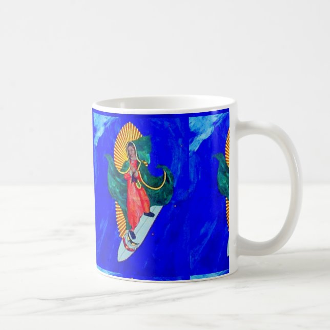 surfande nuns kaffe mugg (Höger)