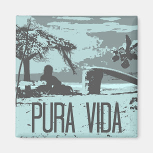 Surfande oändliga Costa Rica-magnet Magnet