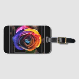 Surfande regnbåge Ro Bagagebricka