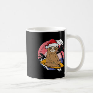 Surfande Sengångare Jul I Juli Strand Sommar Ledig Kaffemugg