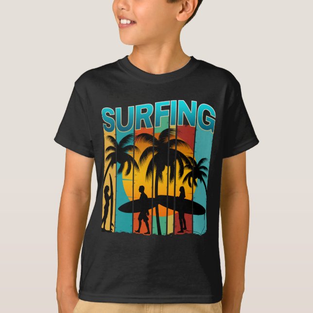 surfande sommarlov t shirt (Framsida)