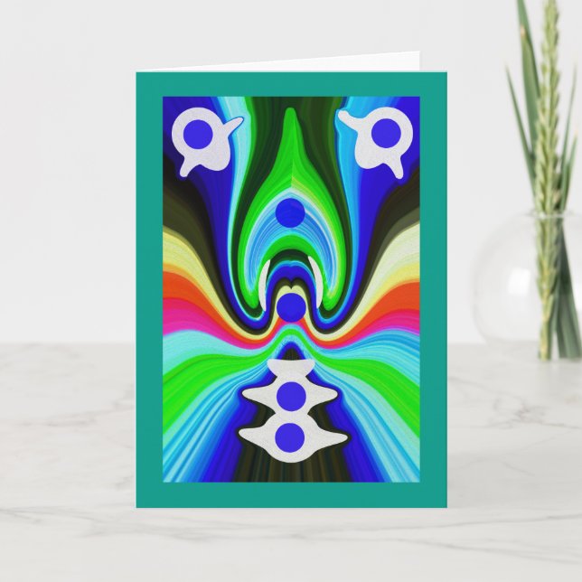 Surfande sprit helgkort (Framsida)