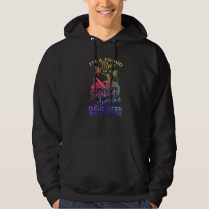 Surfande stolt mamma till en underbar dotter hoodie
