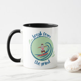 Surfande Tomte Kaffemugg