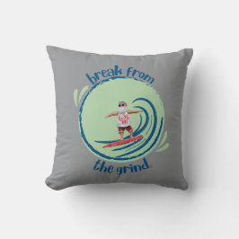 Surfande tomte kudde