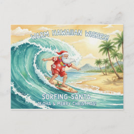 Surfande tomte på stor våg i Hawaii-helg  Helg Vykort