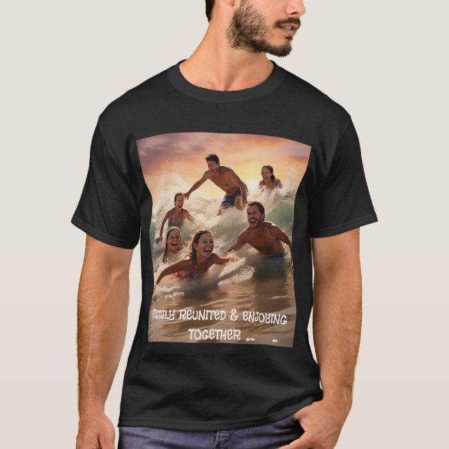 Surfande Vågar av Joy Manar Tshirt T Shirt (Framsida)