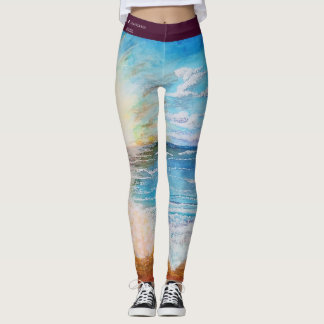 "Surfans upp" Beachy Leggings