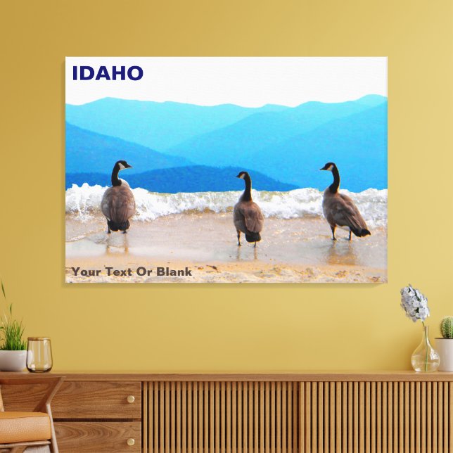 Surfans upp! - Gäss Canvastryck (Insitu (Vardagsrum))