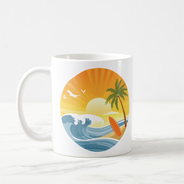 Surfans upp! kaffemugg (Vänster)