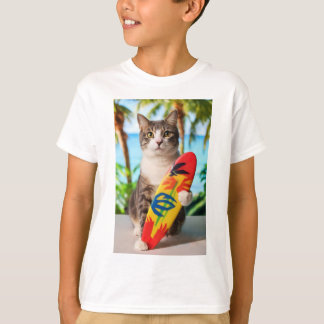 Surfans upp-Kattunge T-shirt