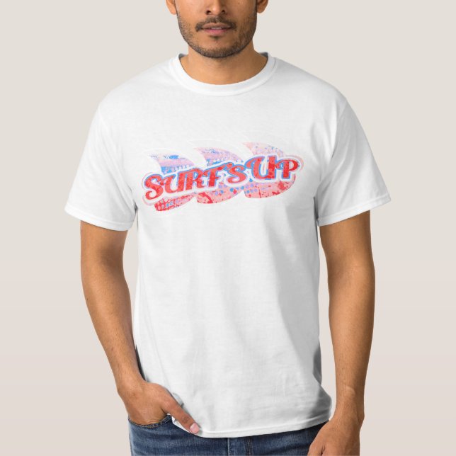 Surfans upp-manar och blå t-shirt (Framsida)