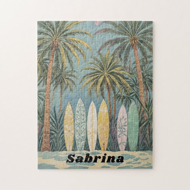 Surfans upp-, Pastel Stil-Personlig Pussel (Vertikal)