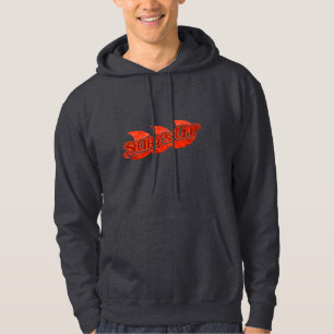 Surfans Upp röd vinkar och marin hodie Hoodie