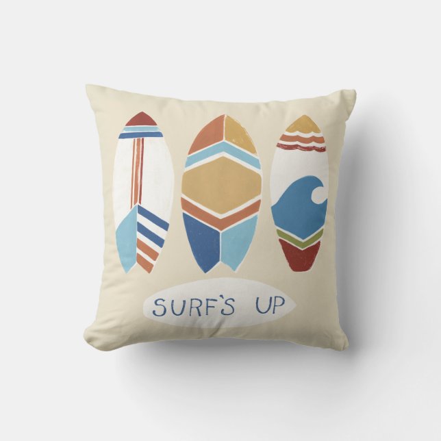 Surfans upp! Surfboard Kudde (Framsida)