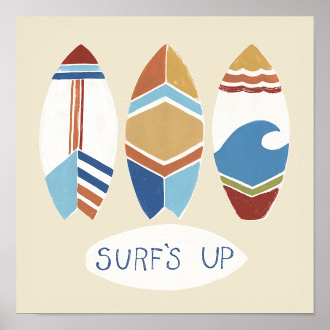 Surfans upp! Surfboard Poster (Framsidan)