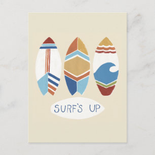 Surfans upp! Surfboard Vykort