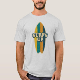Surfans uppåtriktade återloppsdesign t shirt