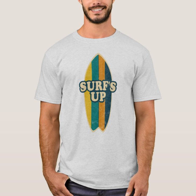 Surfans uppåtriktade återloppsdesign t shirt (Framsida)