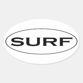 SURFAOvallogotyp Ovalt Klistermärke