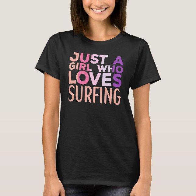 Surfapparat för Surfa av Surfervåg för kvinnor T Shirt (Framsida)