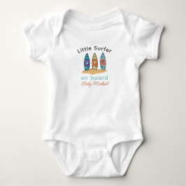 Surfar Baby Shower Liten Surfar Ombord T Shirt