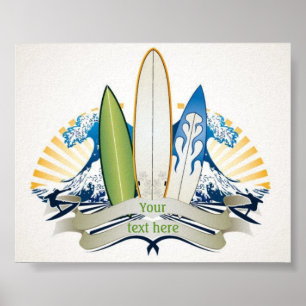 Surfar upp poster