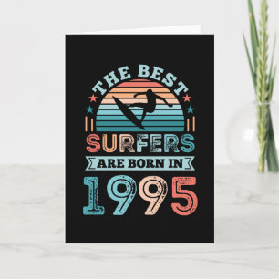 Surfare born 1995 30års födelsedag surfing Gift Kort