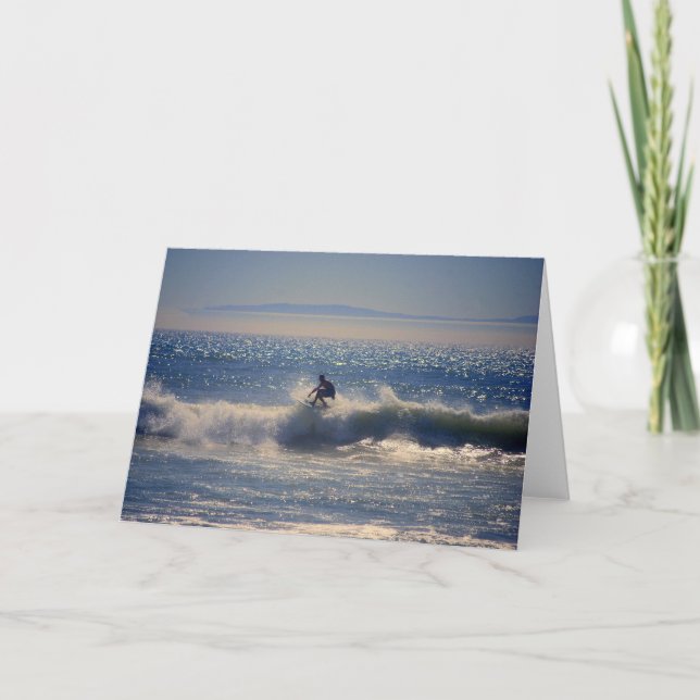 Surfare i Huntington Beachen, Kalifornien, Kort (Framsida)