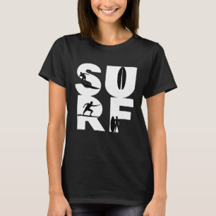 Surfare med surfbrädor i SURFA Wave Rder TShirt I T Shirt
