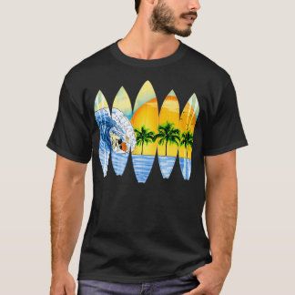 Surfare och surfbrädor t shirt