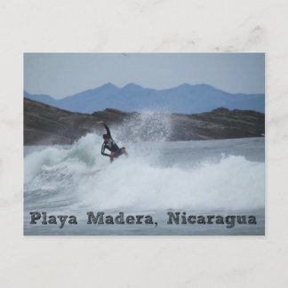 Surfare Playa Madera, Nicaragua vykort