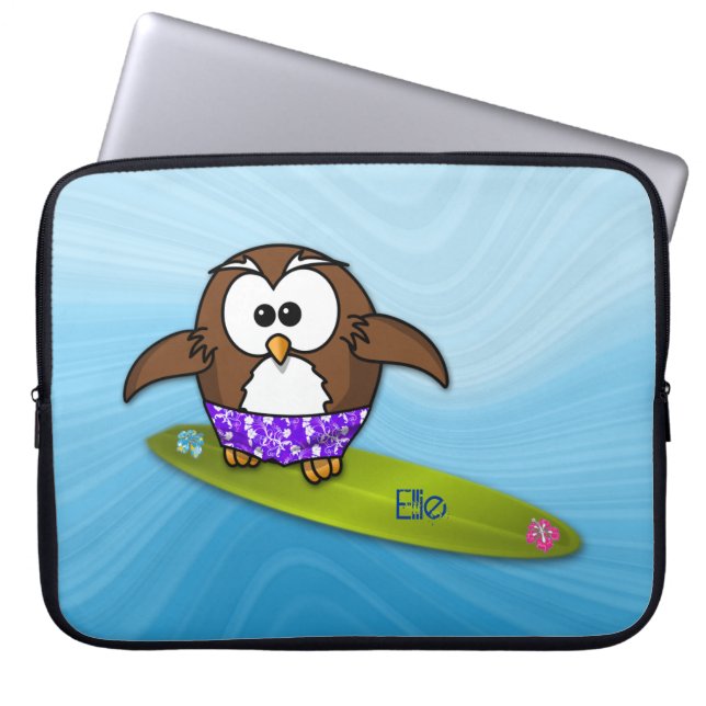 surfare uggla laptop sleeve (Framsidan)