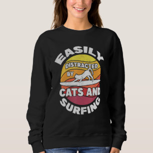 Surfare Women Surfa Kitten Surfer Cats and Surfing T Shirt