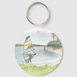 surfareakvarellkeychain nyckelring