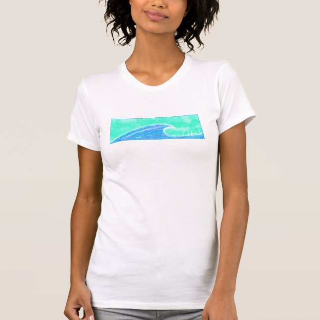 surfareflicka tee shirt (Framsida)
