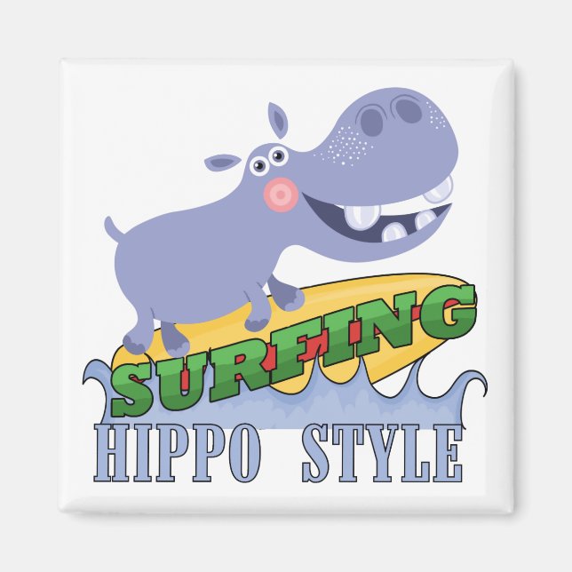 Surfareflodhäst Magnet (Framsidan)