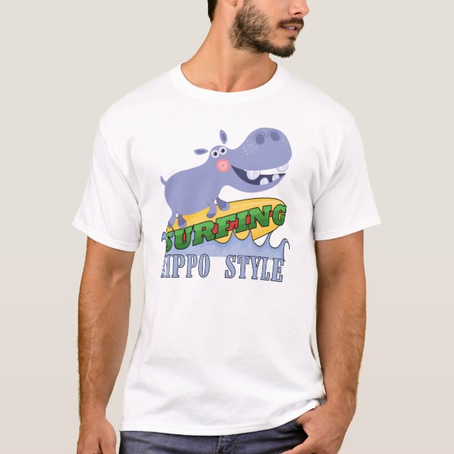Surfareflodhäst T-shirt (Framsida)